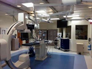 Pictured is one of two state-of-the-art catheterization labs.