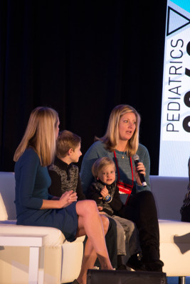 Kambria Sheridan, mother of two, leads a discussion on parents’ and patients’ perspectives. Her youngest son was born with a hypoplastic right heart, a butterfly vertebrae in his neck, microtia of his right ear as well as an underdeveloped right arm. 